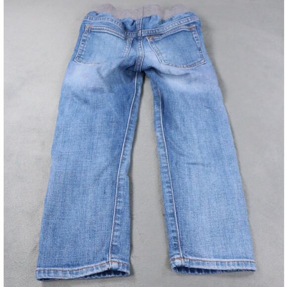 GAP Denim Toddler Jeans 4 Years Slim Fit Pull-On Knit Waist Blue Boys Girls - Picture 9 of 10